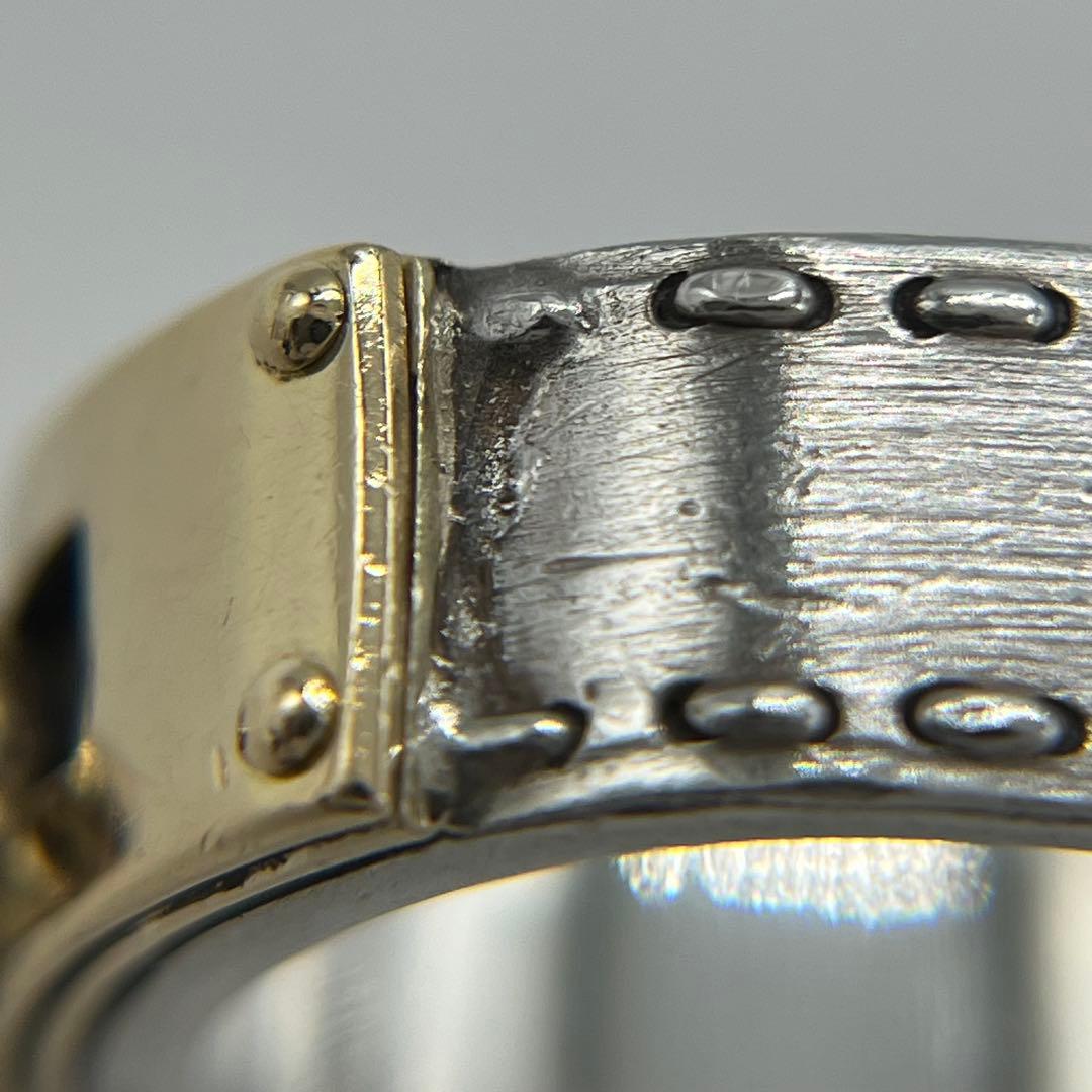 エルメス HERMES ケリー リング 表記サイズ51 SV YG コンビ