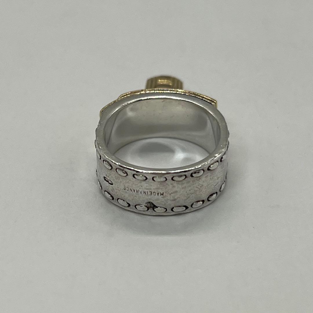 エルメス HERMES ケリー リング 表記サイズ51 SV YG コンビ