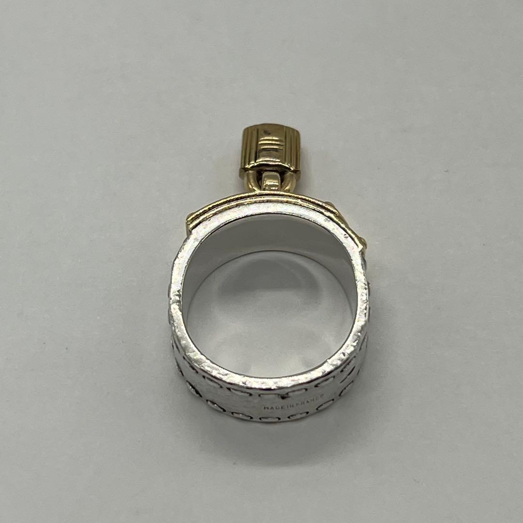 エルメス HERMES ケリー リング 表記サイズ51 SV YG コンビ