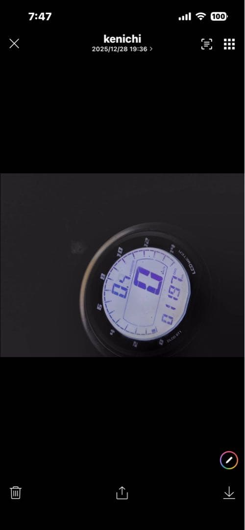 武川12VDタイプLCDスピード&タコメーター