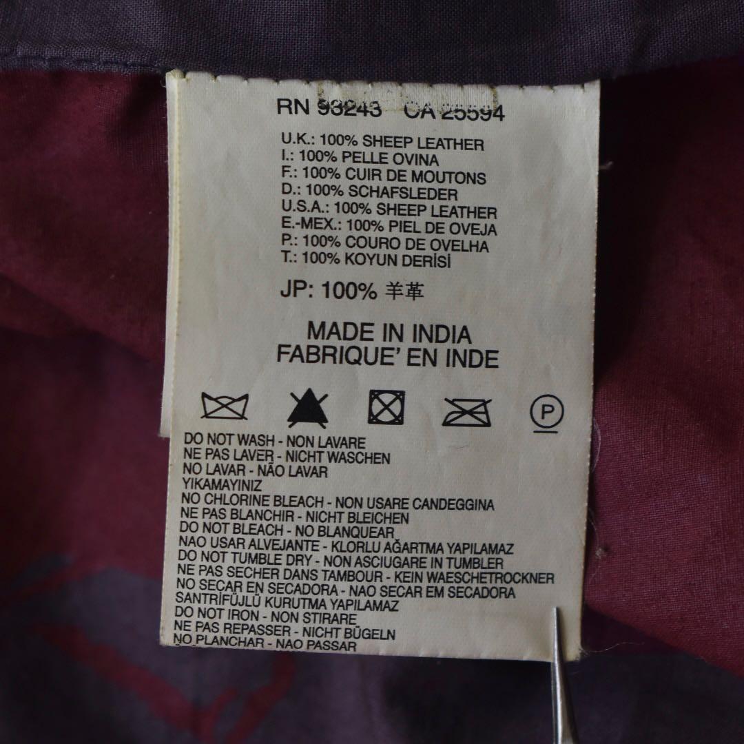 B*i様 archive 00s DIESEL シープレザーライダース 裏地総柄