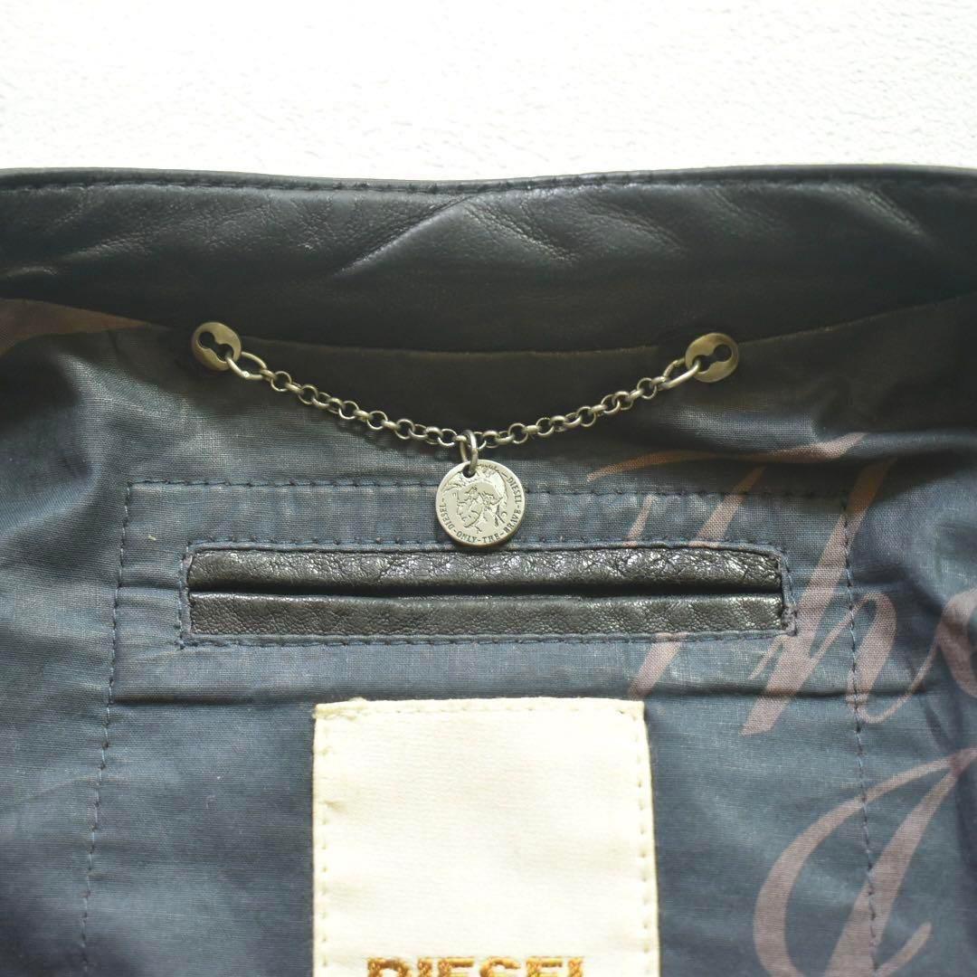 B*i様 archive 00s DIESEL シープレザーライダース 裏地総柄