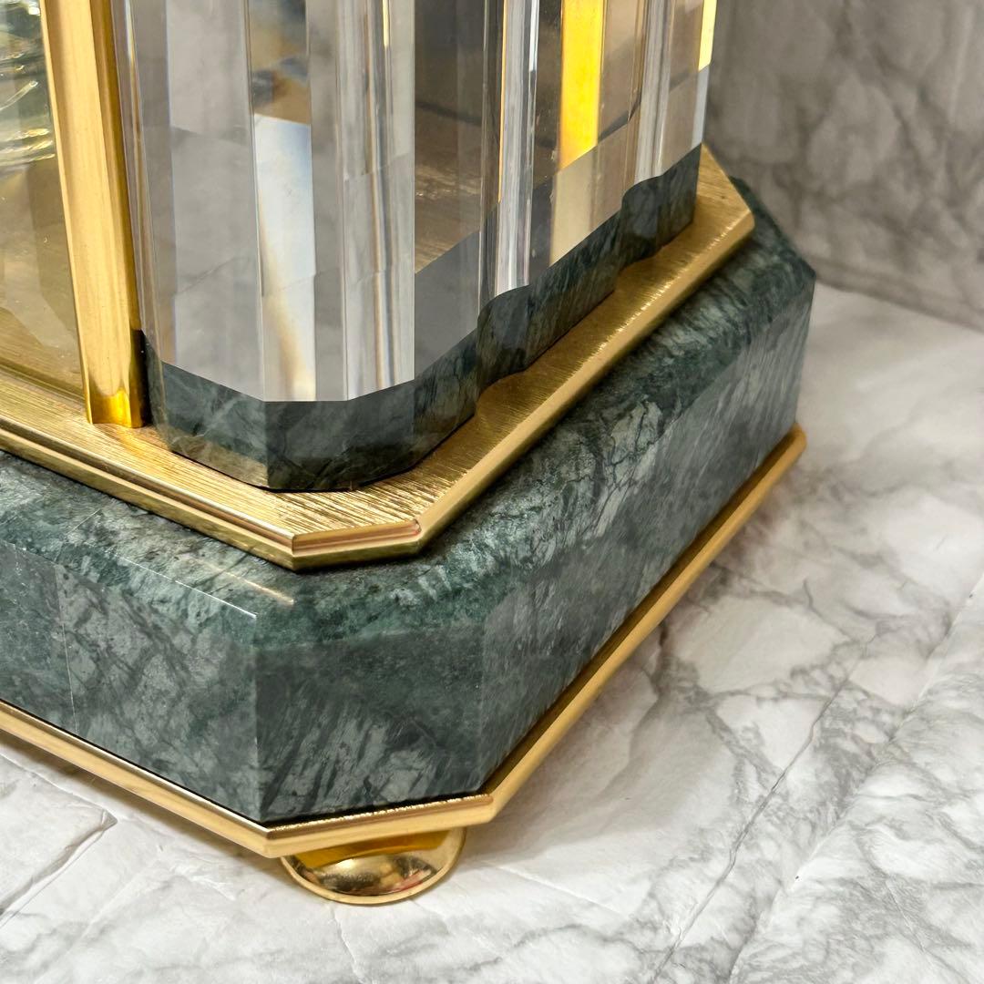 SEIKO セイコー 置時計 HW926G 蛇紋石 内閣総理大臣贈呈 電波時計