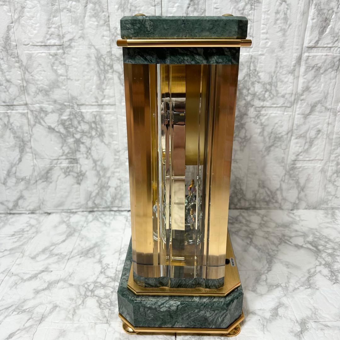 SEIKO セイコー 置時計 HW926G 蛇紋石 内閣総理大臣贈呈 電波時計