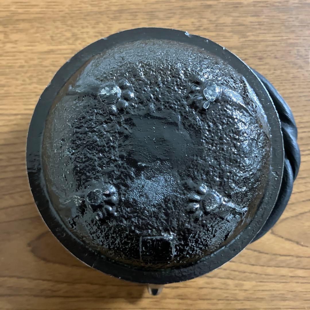 希少　南部鉄器 砂鉄　急須瓶 岩鋳 清茂作　鉄瓶 分福茶釜　狸　獣口　肉球