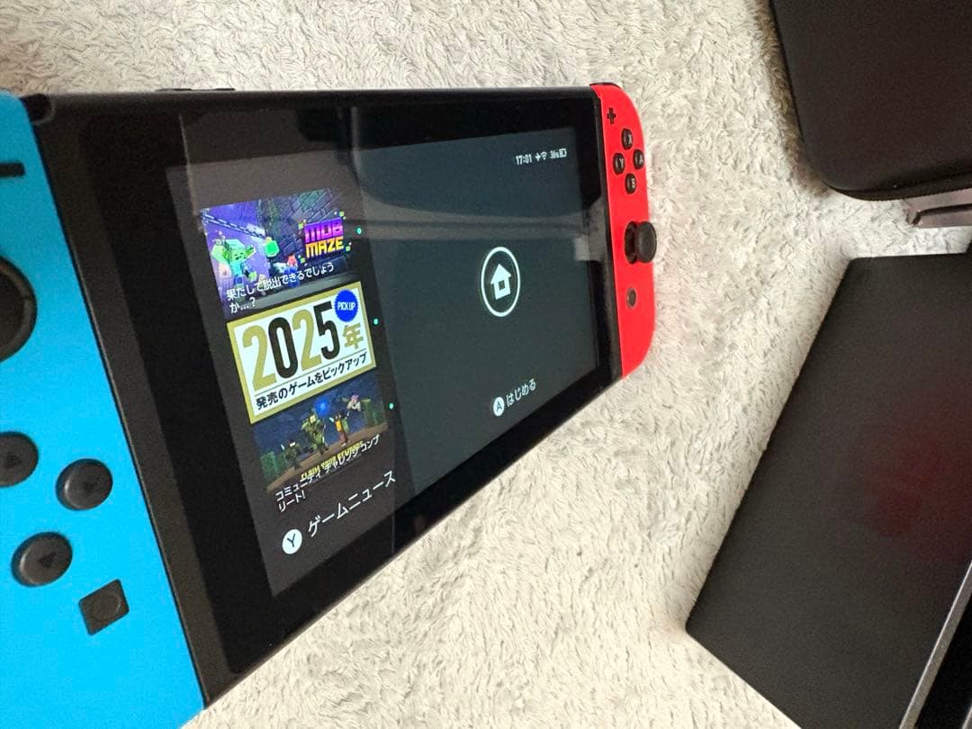 Nintendo Switch 本体+純正(ドック+ケース)+充電スタンド/SD