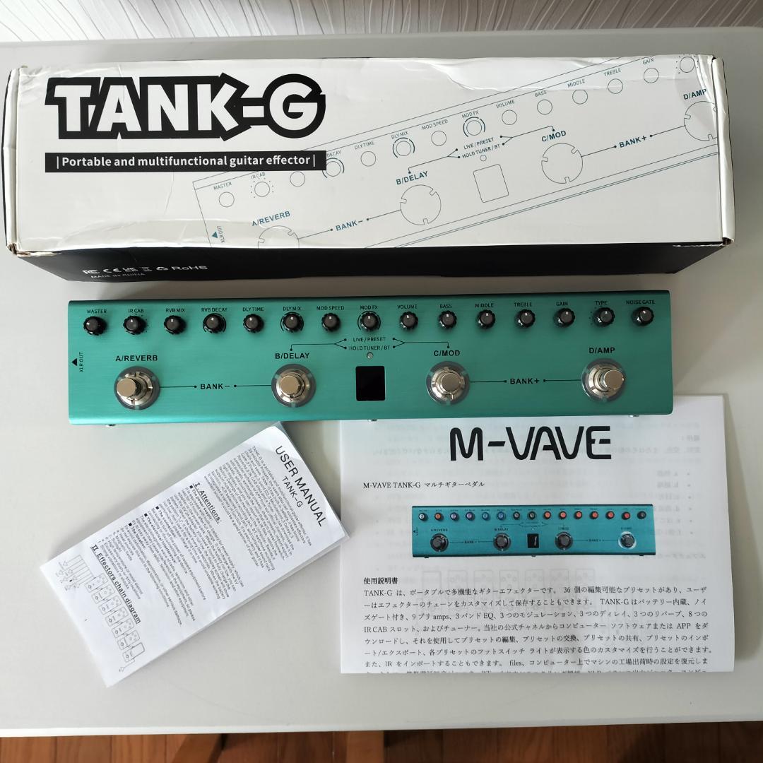 M-Vave TANK-G（充電式ギターマルチエフェクター）