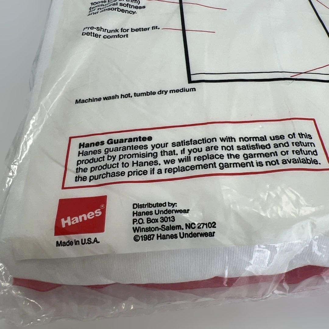 h*a様 631.Hanes★パックＴシャツ★赤ラベル★1987年★未開封品