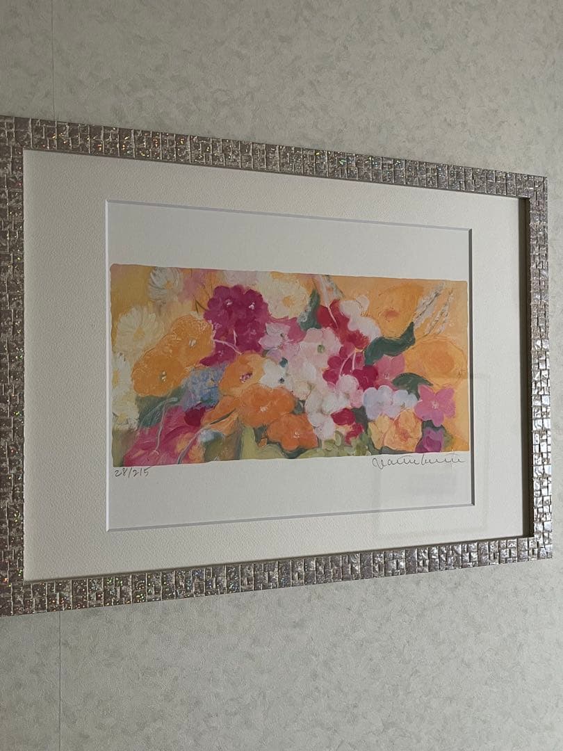 新品額入り版画　ジニー・キム　証明書付限定ジクレー　直筆サイン、EDあり