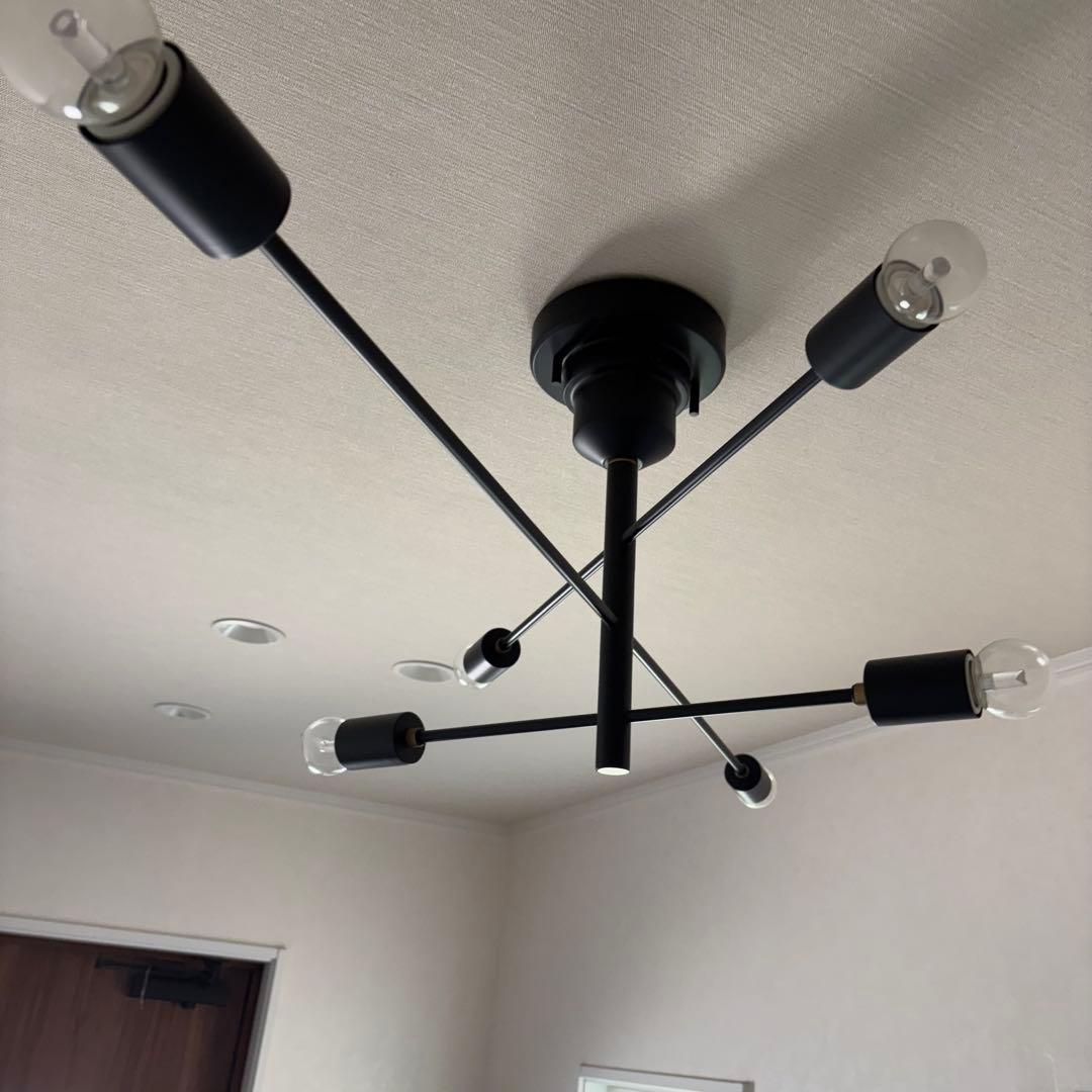 インターフォルム シーリングライト LT-2675 アストル ブラック 電球付