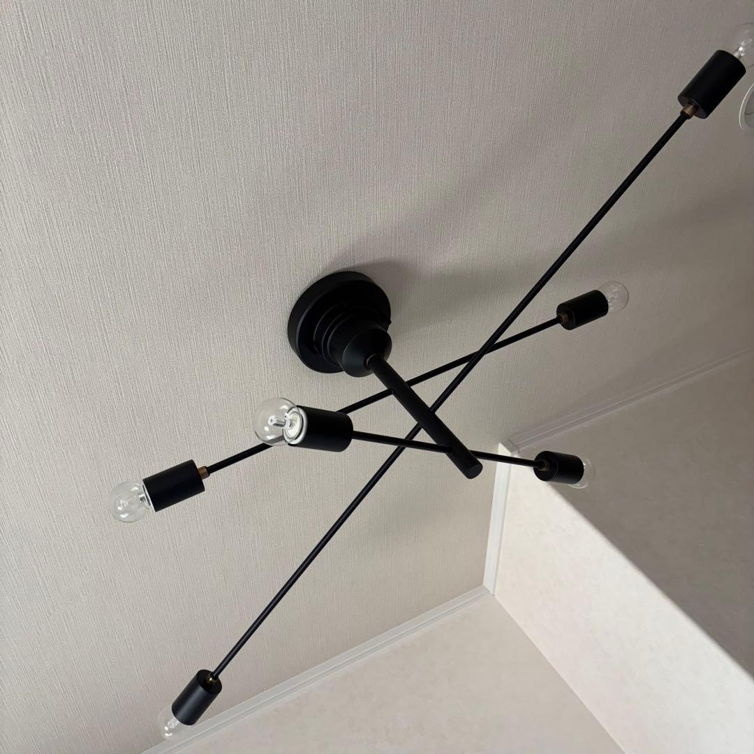 インターフォルム シーリングライト LT-2675 アストル ブラック 電球付