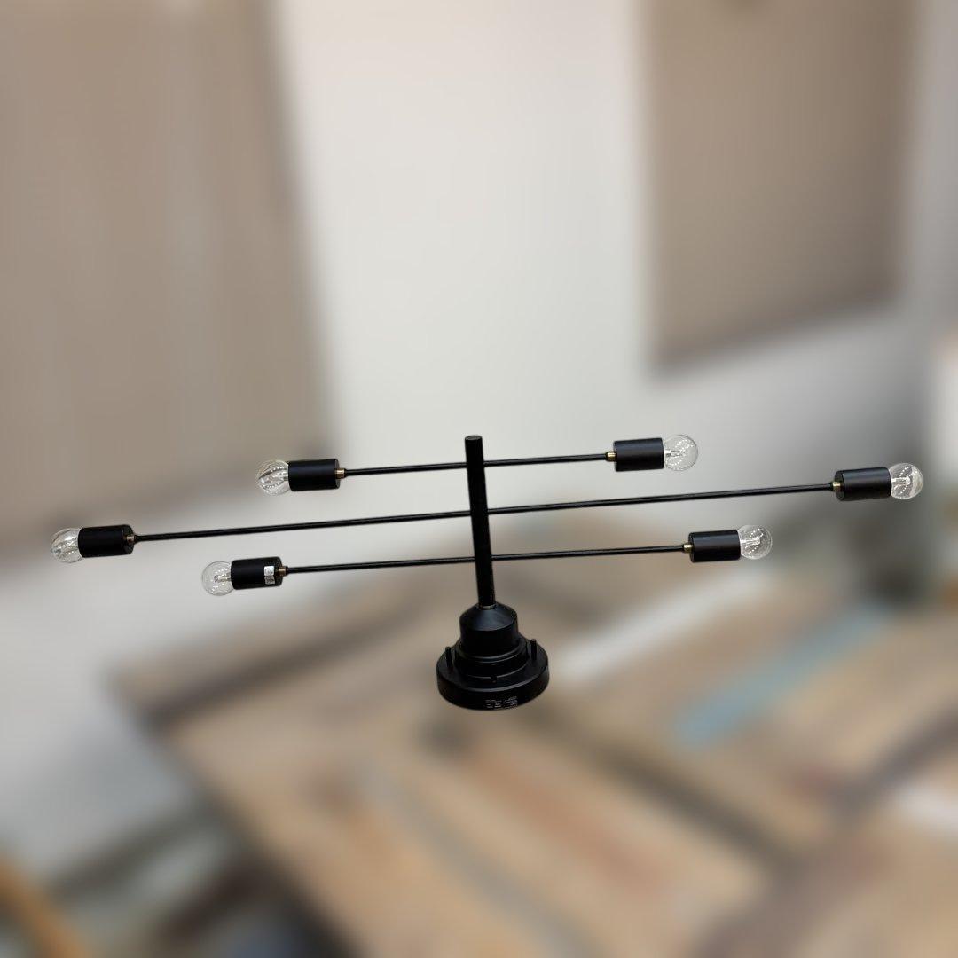 インターフォルム シーリングライト LT-2675 アストル ブラック 電球付