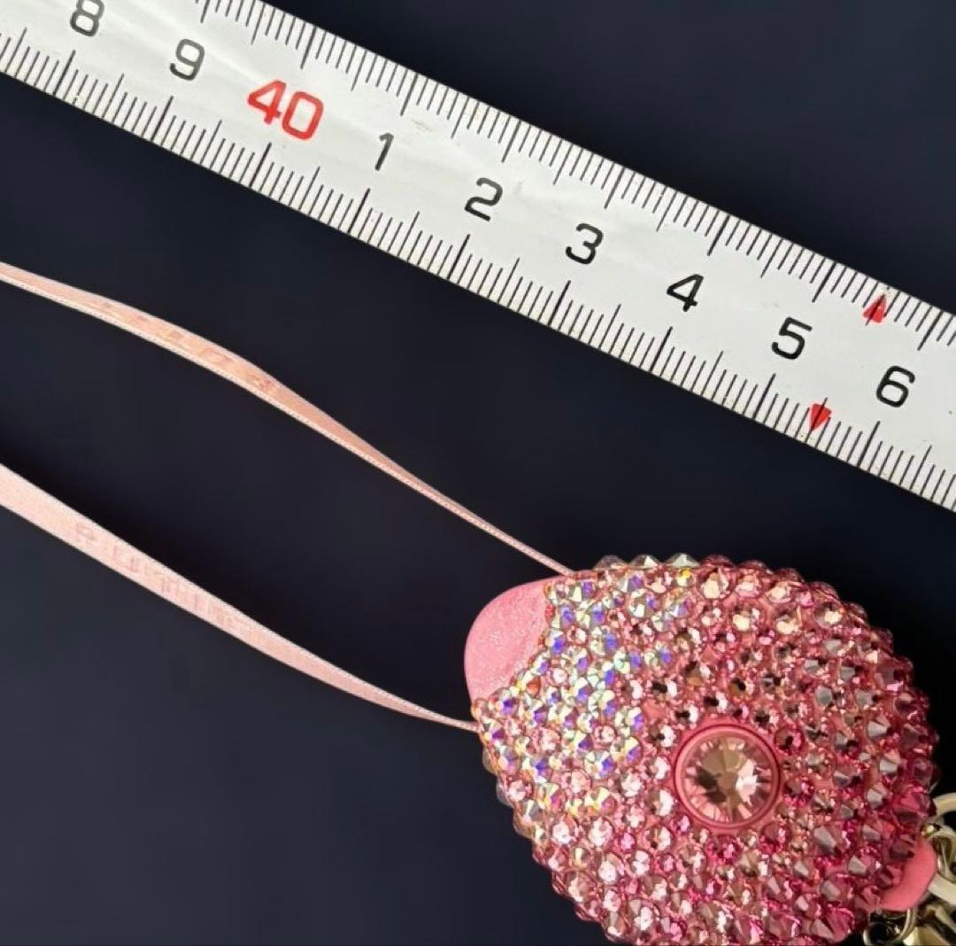 【新品未使用】デコプティデコPUTTIプティ リール式ストラップ　スワロフスキー