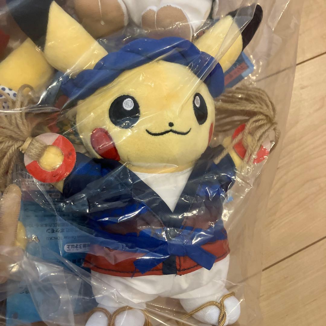 ポケモンセンタートウホク　ピカチュウ ぬいぐるみ 6種セット