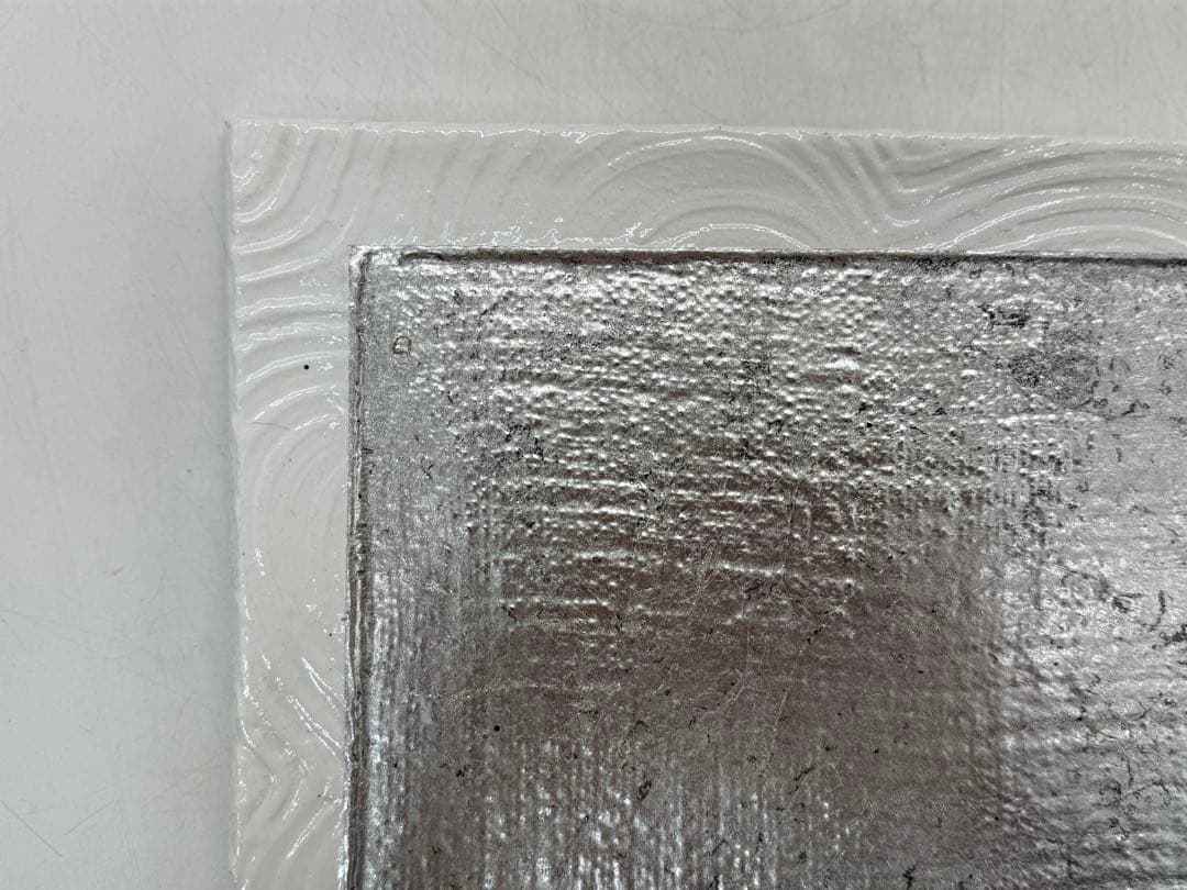 坂田甚内作　金銀彩角皿　ペア　送料込み250611