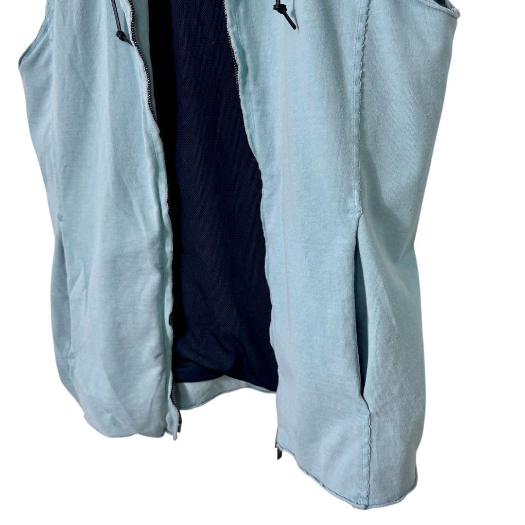 Wjk ノースリーブパーカー L ライトブルー