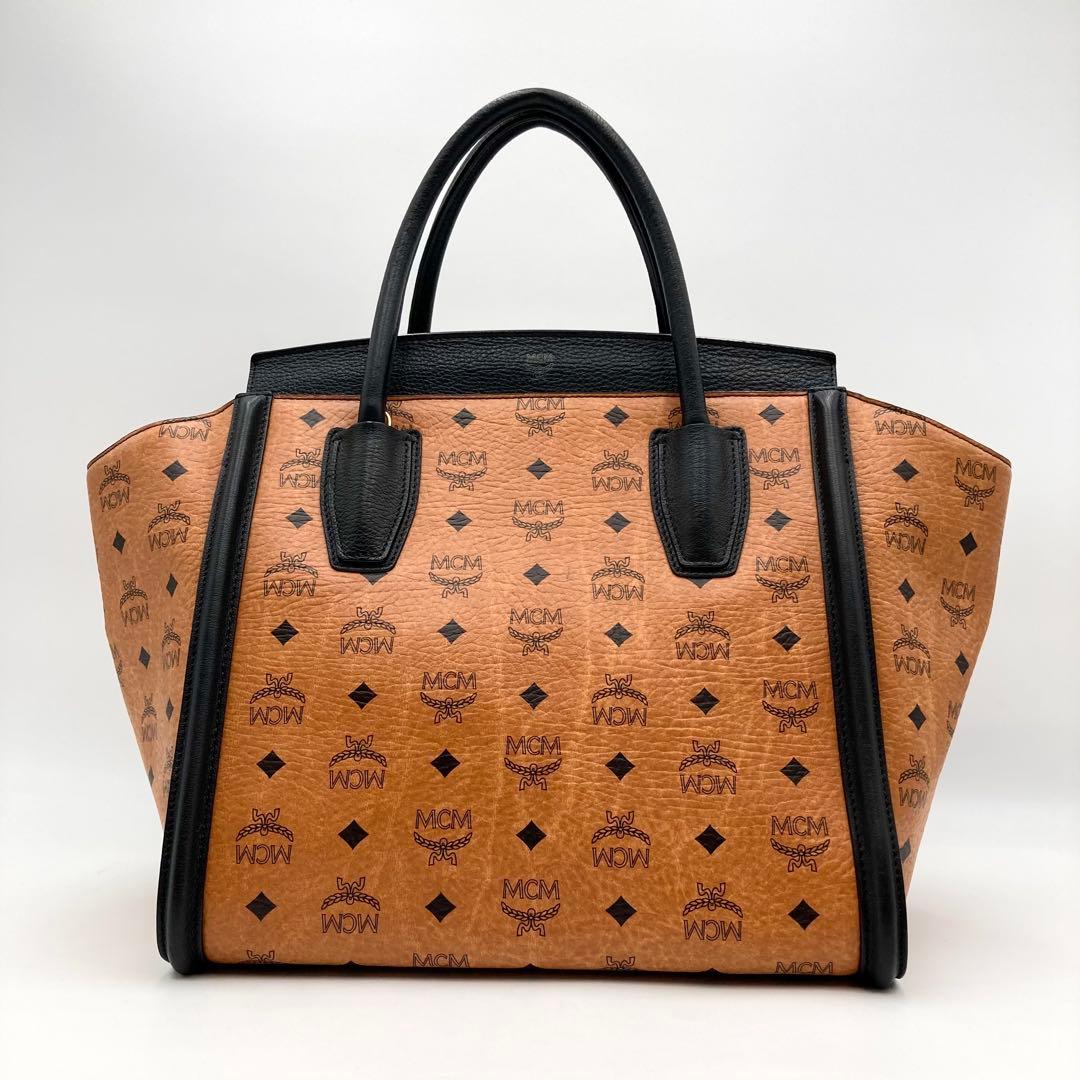 temamo❤️444✨ MCM ヴィセトス ハンドバッグ レザー 総柄