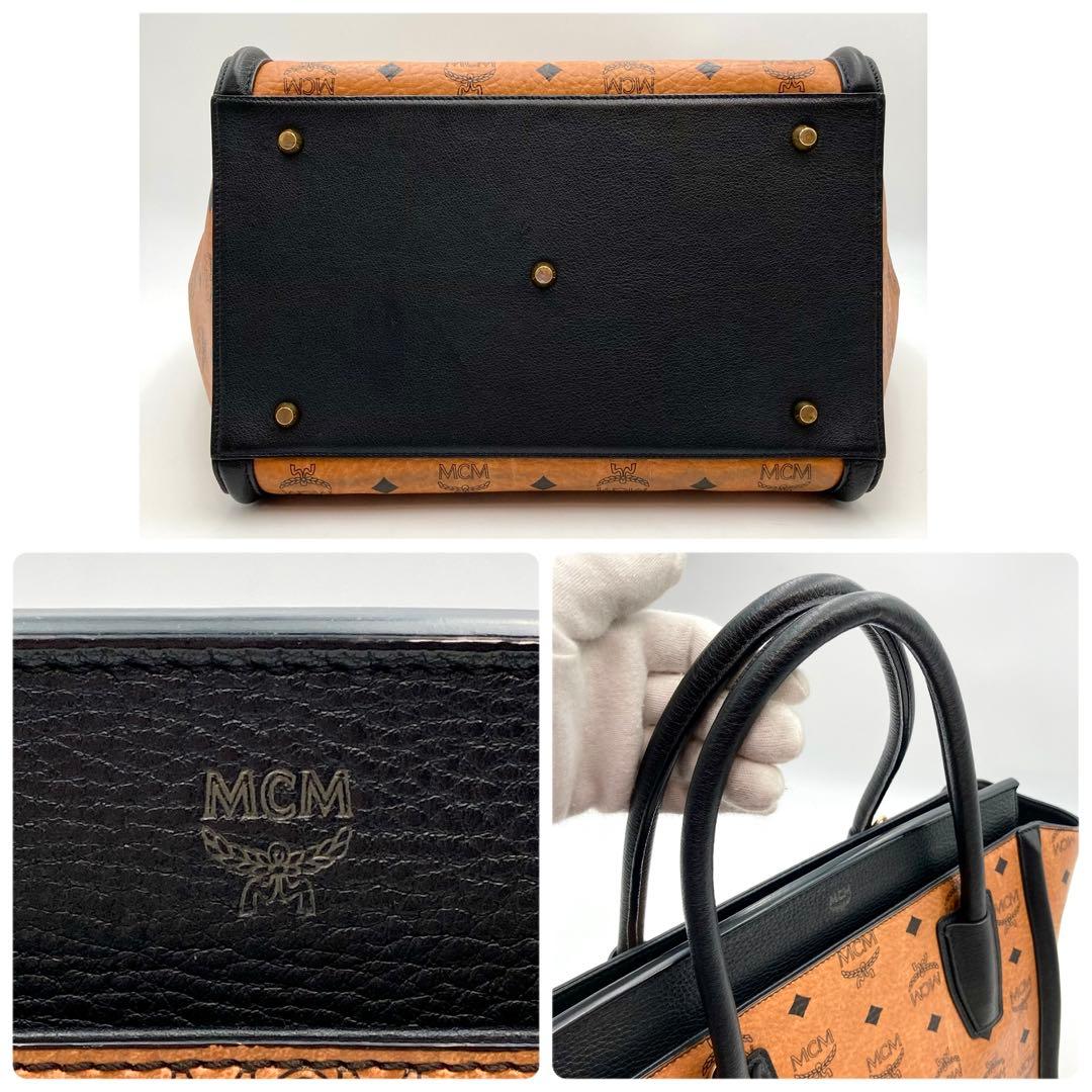 temamo❤️444✨ MCM ヴィセトス ハンドバッグ レザー 総柄