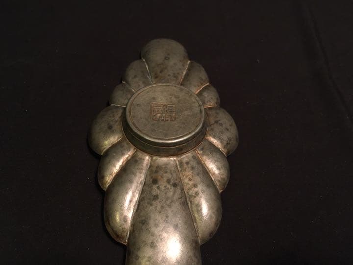 煎茶道具　茶托　錫　唐物