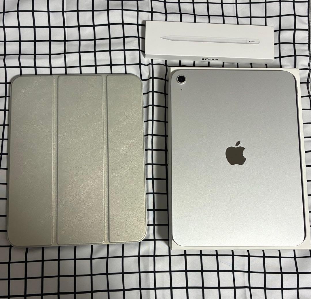 iPad A16本体 シルバー Apple PencilUSB-C箱付き