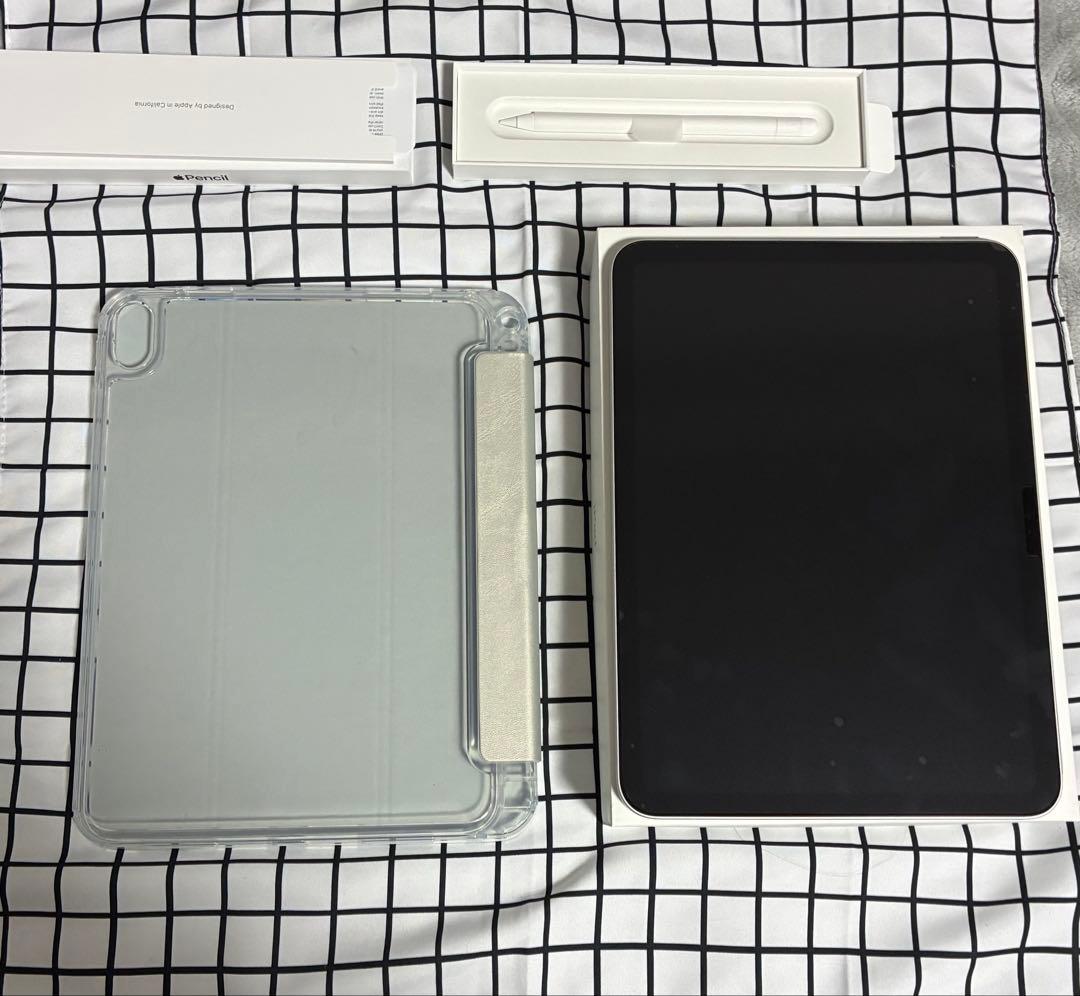 iPad A16本体 シルバー Apple PencilUSB-C箱付き