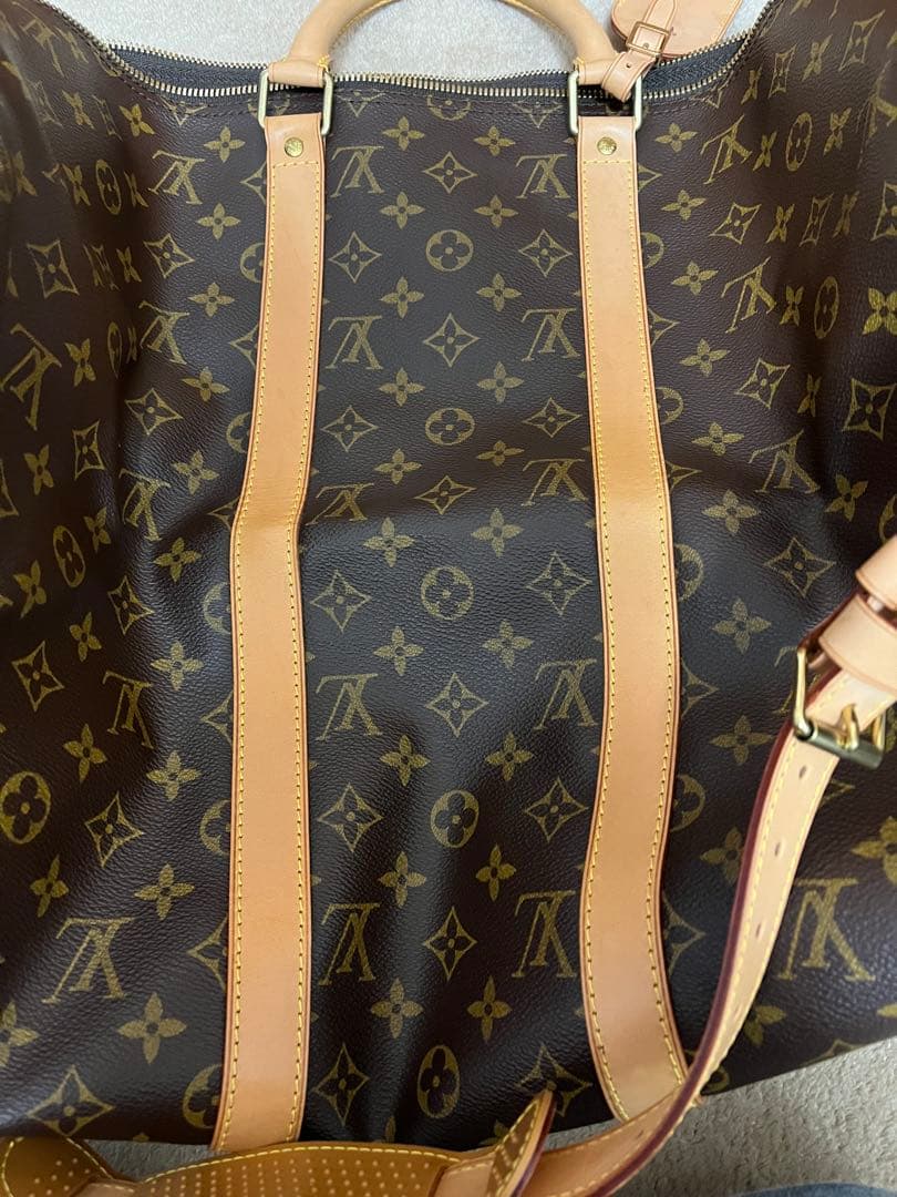 【美品 Louis Vuitton】 キーポル・バンドリエール50