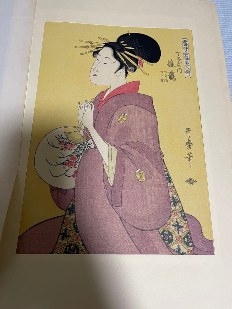 歌麿 浮世絵 Ukiyo-e Print by Utamaro