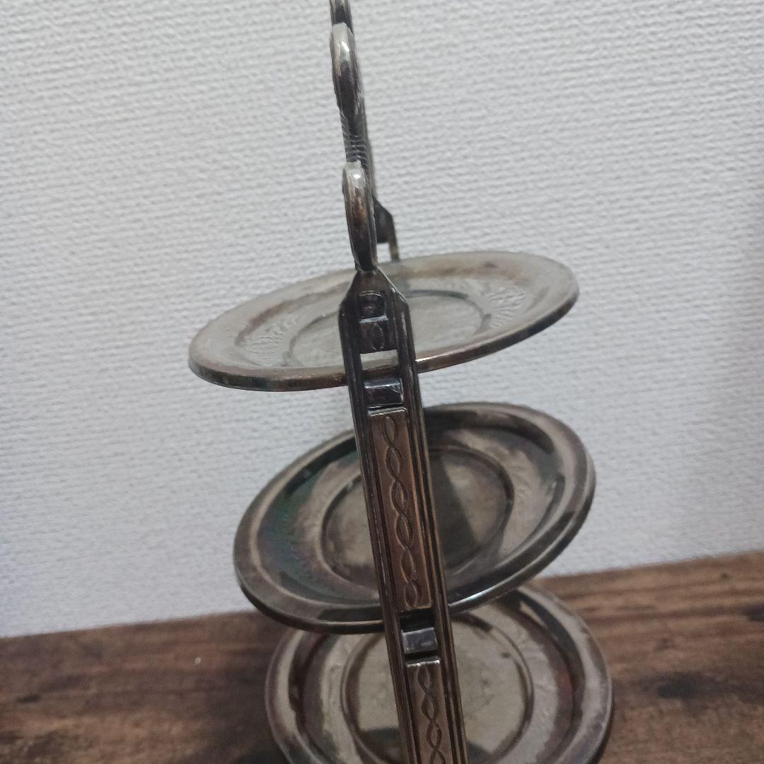 ☆フランス アンティーク 3段プレート スタンド