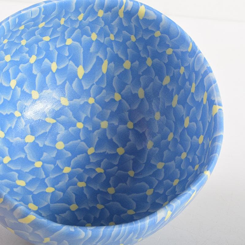 茶道具　瀬戸焼 更紗窯　長江哲男作　練上茶碗　共箱　V　6280