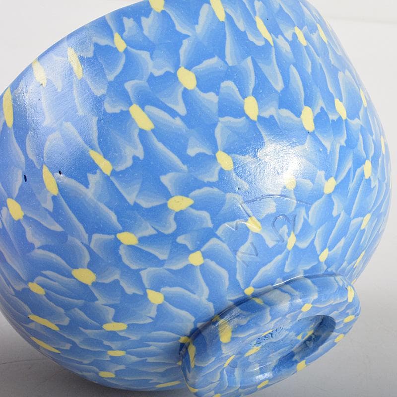 茶道具　瀬戸焼 更紗窯　長江哲男作　練上茶碗　共箱　V　6280