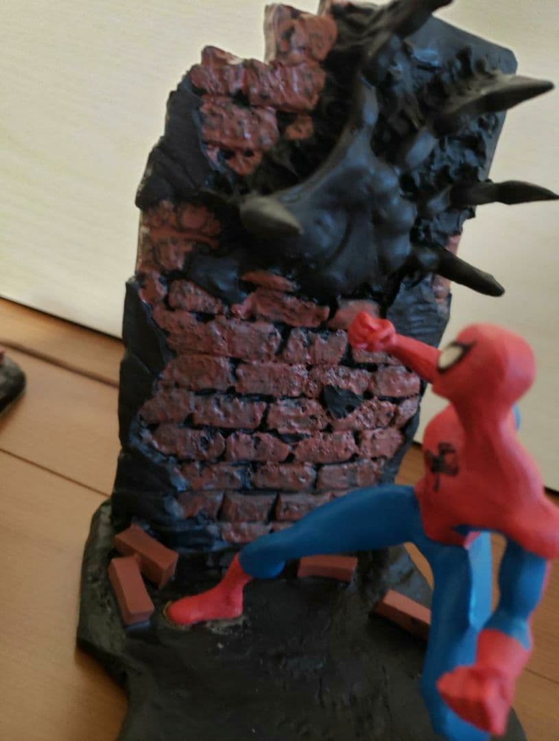 レア　スパイダーマン　ヴェノム　アメコミ ブックスタンド　ブックエンド　本立て