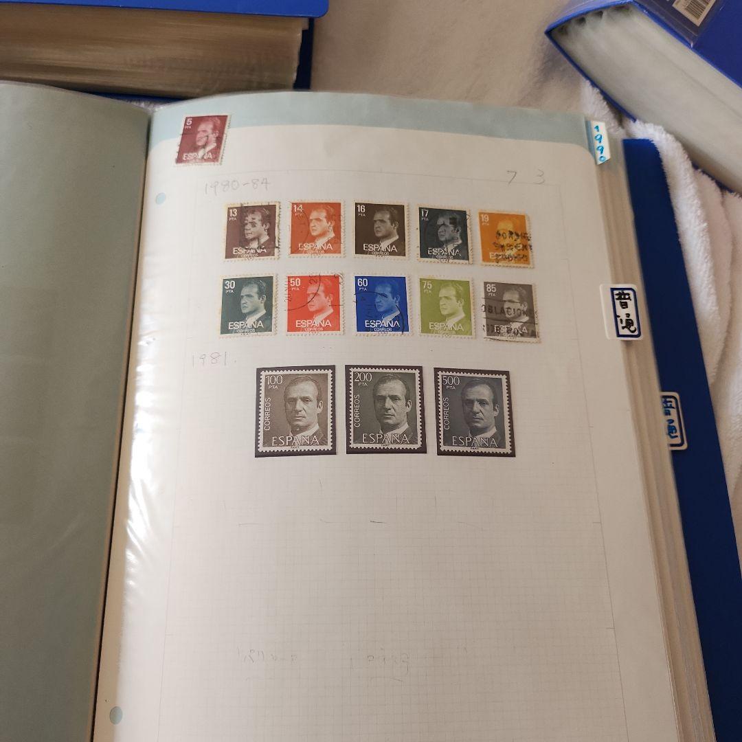 スペイン　使用済み切手　8冊