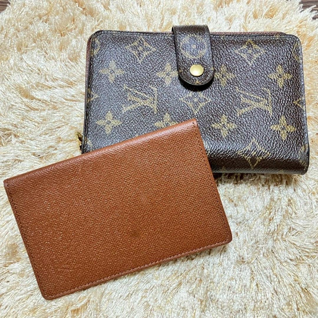 ルイヴィトン モノグラム ポルトパピエジップ 二つ折り財布 レディース