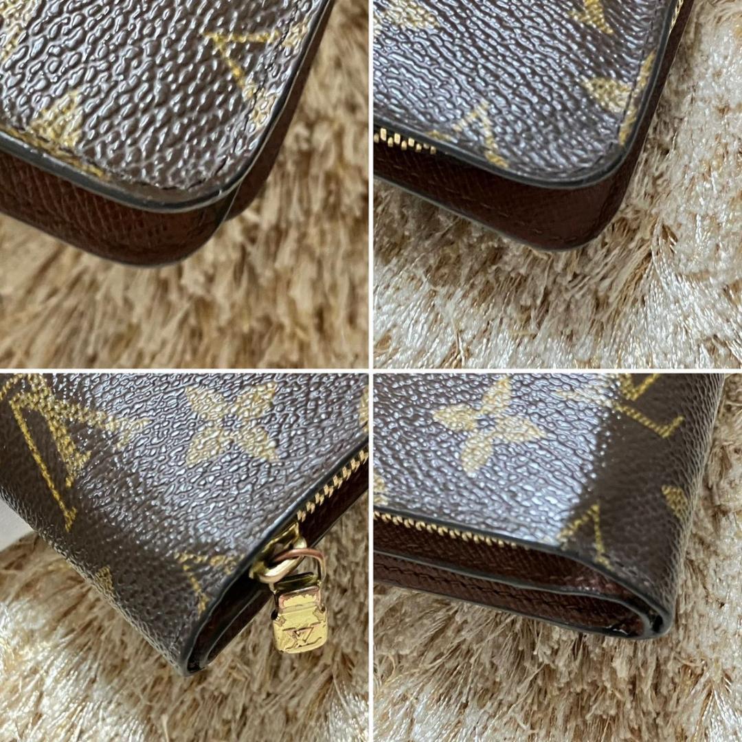 ルイヴィトン モノグラム ポルトパピエジップ 二つ折り財布 レディース