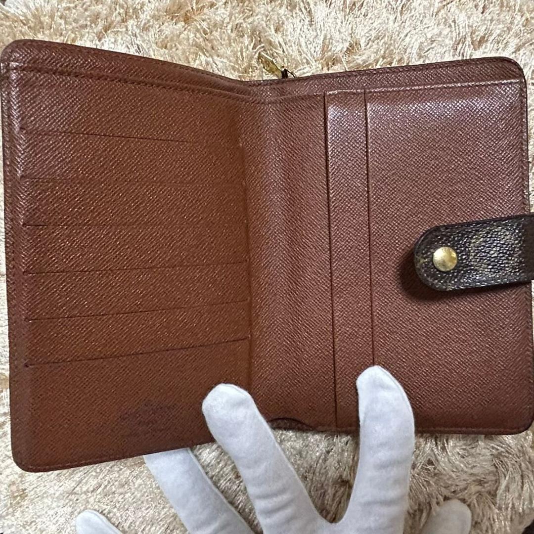 ルイヴィトン モノグラム ポルトパピエジップ 二つ折り財布 レディース