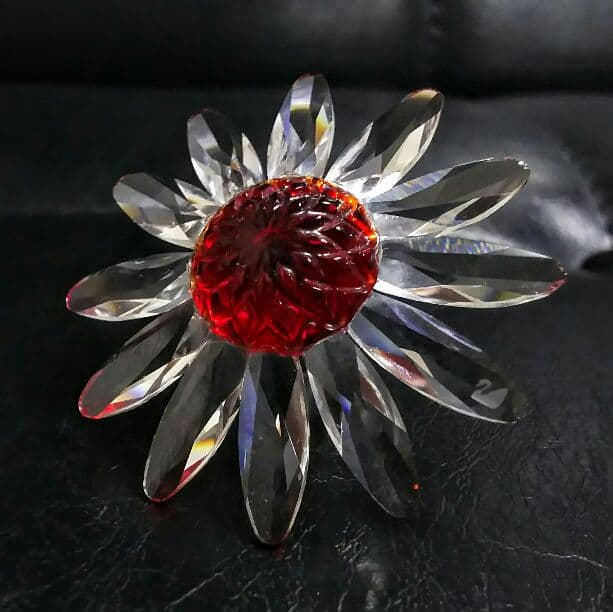 スワロフスキー フィギュリン 置物 レッドマーガレット