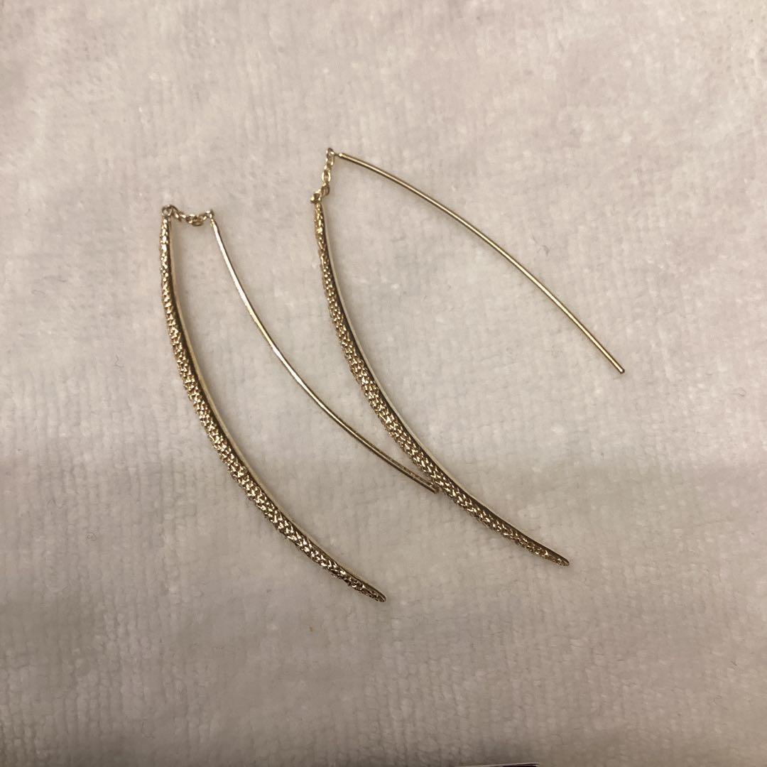 アヤミジュエリー　Pave Straight Earrings ピアス