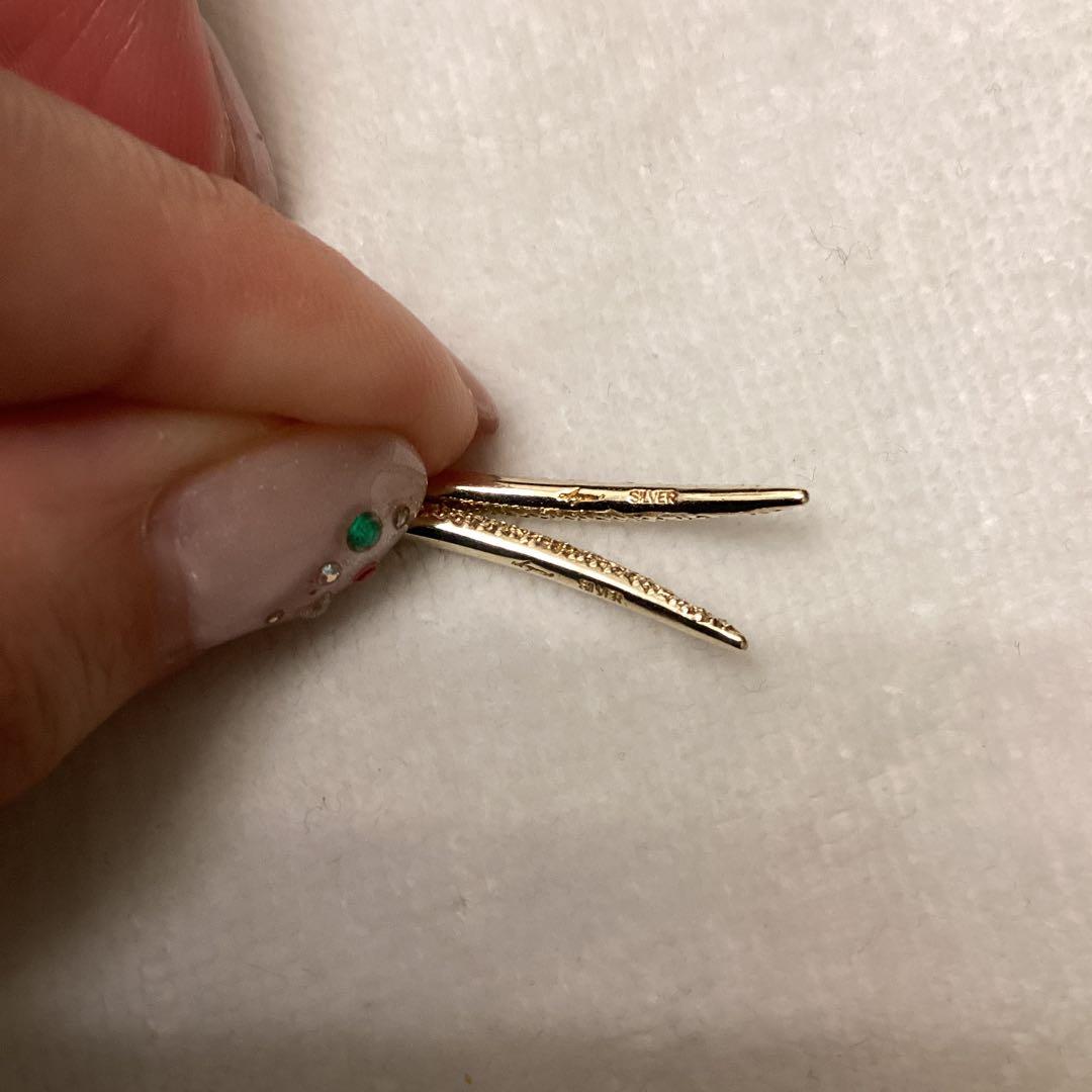 アヤミジュエリー　Pave Straight Earrings ピアス