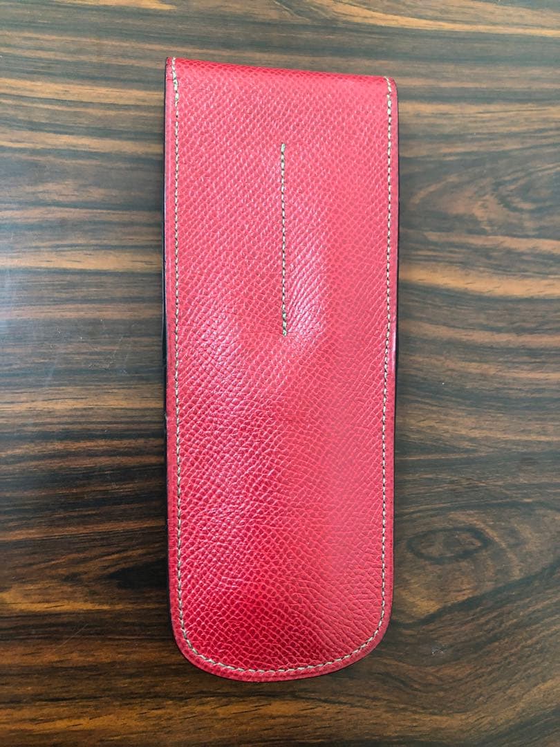 HERMES/エルメス 型押しレザー ペンケース