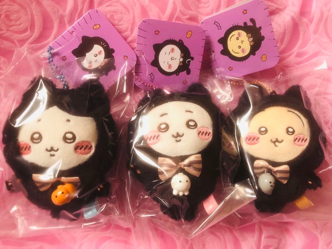 ちいかわ 黒猫のマスコットセット