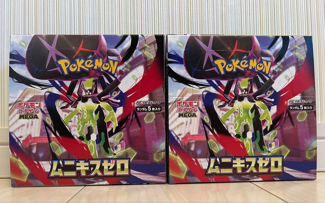ポケモンカードゲーム ムニキスゼロ　シュリンクなし　ペリペリ付き　2BOX
