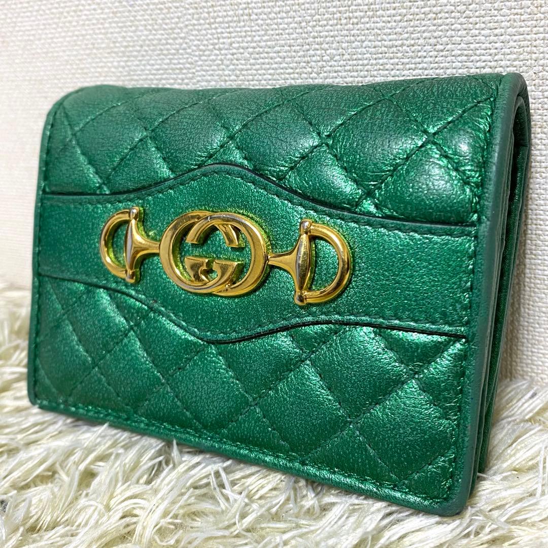 GUCCI グッチ✨ 折り財布 ホースビット キルティング ズゥミ 二つ折り