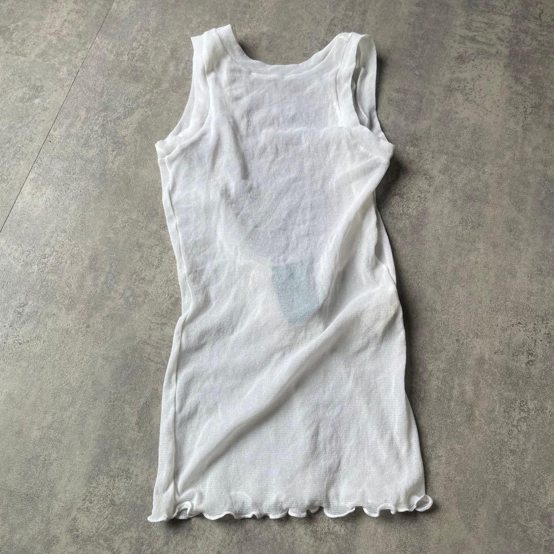 ゴルチエ　GAULTIER ノースリーブ シアー タンクトップ