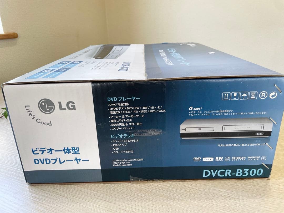 【新品未使用】LG DVCR-B300ビデオ一体型DVDプレーヤー リモコン付
