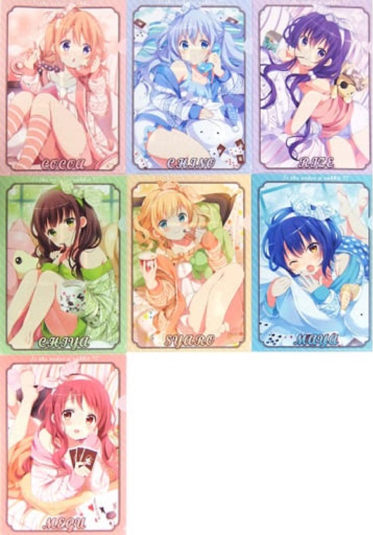 バラ売り可　ご注文はうさぎですか？　クリアファイル