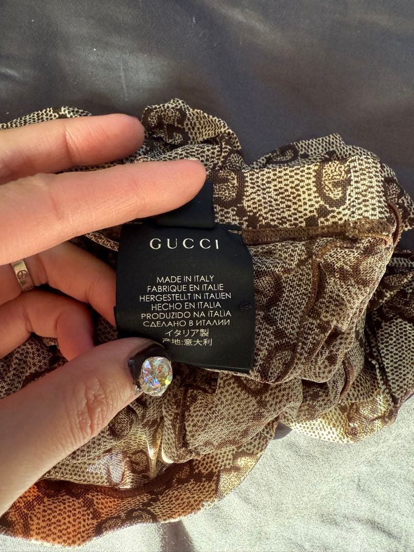 ✩⃛ೄ♡新品未使用☆GUCCI☆GG総柄タイツ L