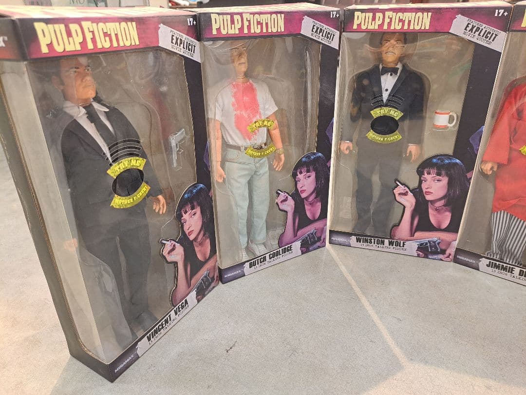 豆魚雷 「パルプ・フィクション」13インチ トーキングフィギュア 全5体セット