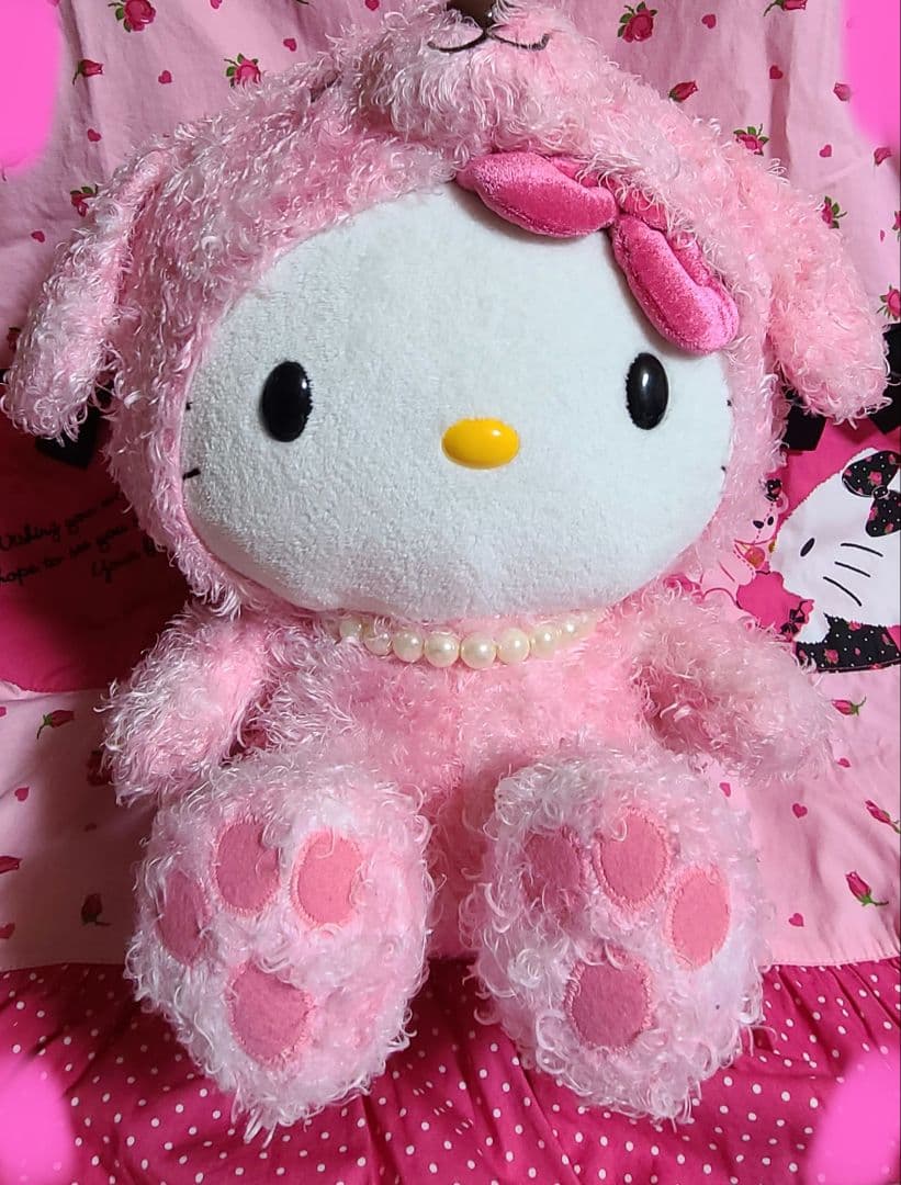 【激レア】キティ 可愛い 犬 ピンク パール プードル ワンチャン