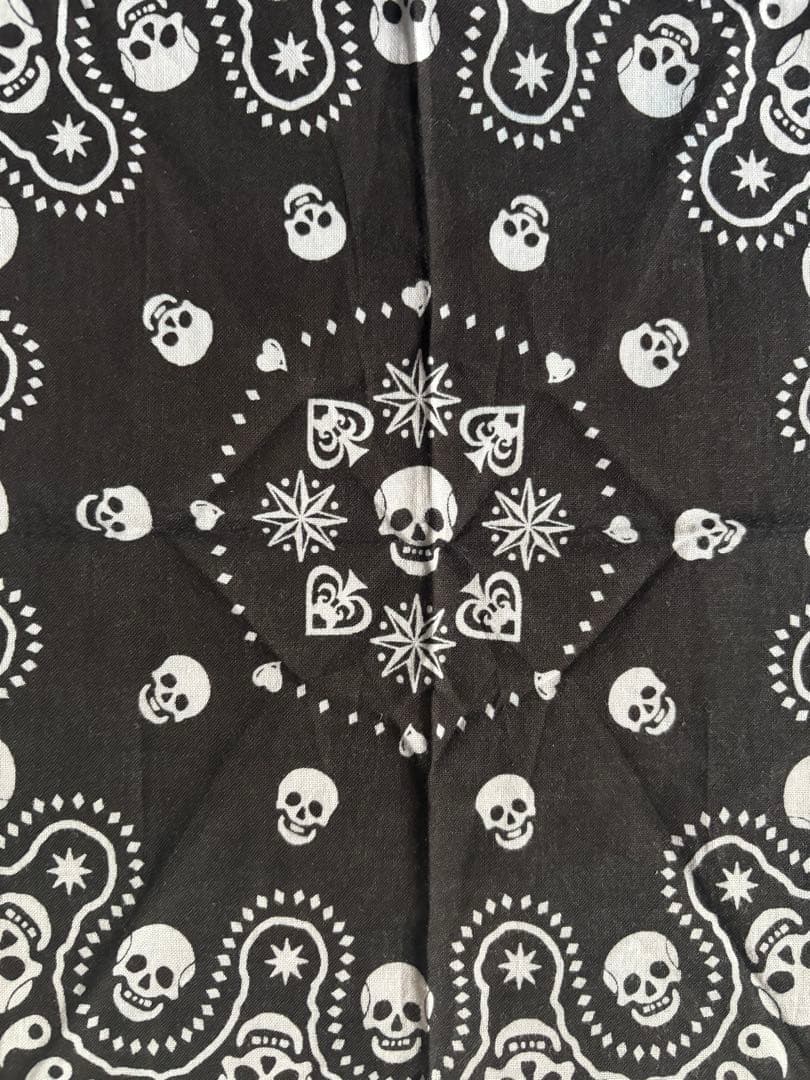 ジョニーデップ　愛用　スカル　バンダナ　 Johnny Depp