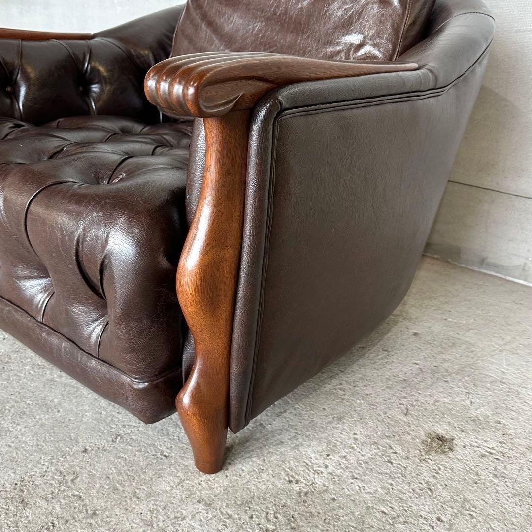 マルニ木工 ベルサイユ 本革シングルソファ Mスムース